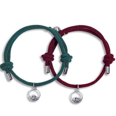 Magnetic Connection Mountain and Sea Bracelet