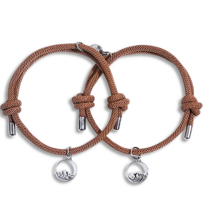 Magnetic Connection Mountain and Sea Bracelet