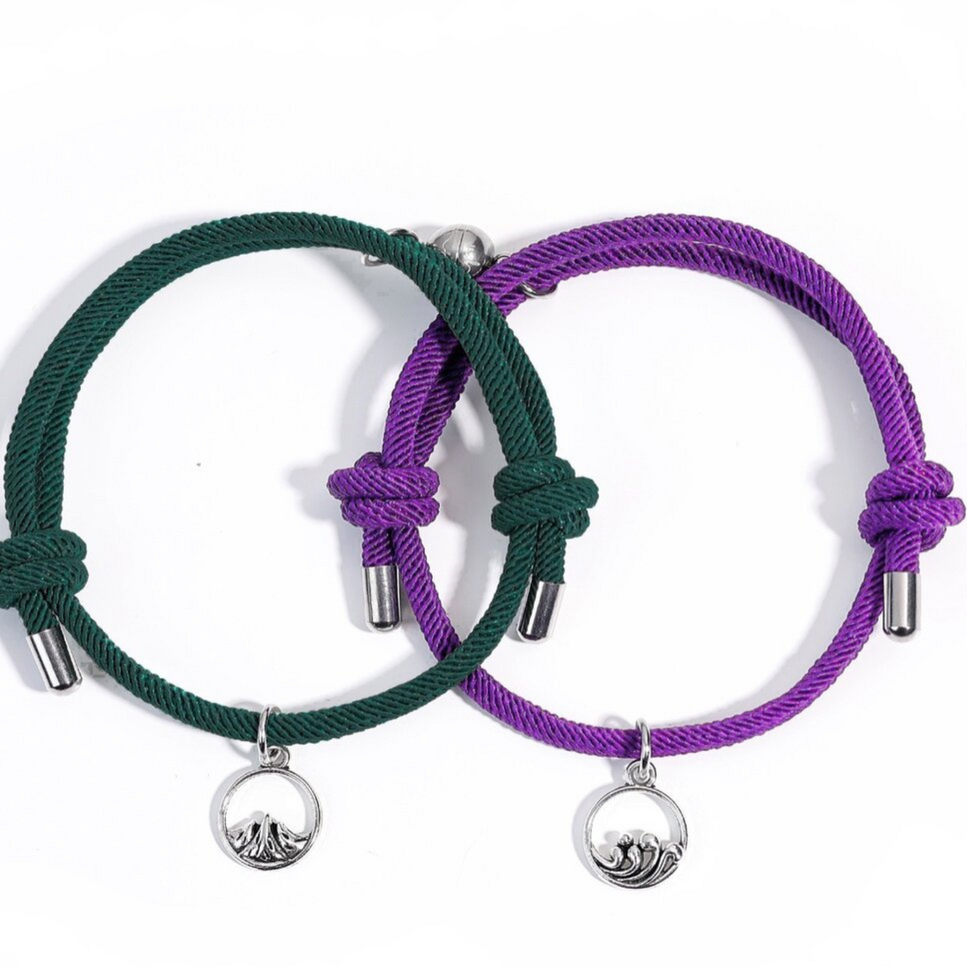 Magnetic Connection Mountain and Sea Bracelet