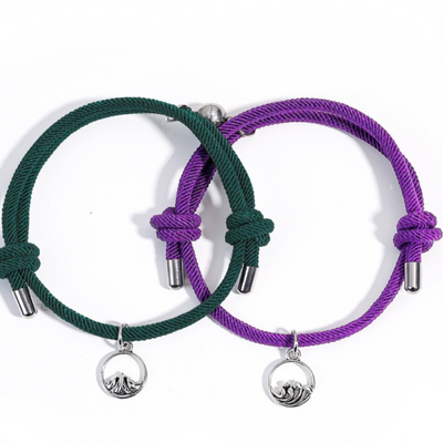 Magnetic Connection Mountain and Sea Bracelet