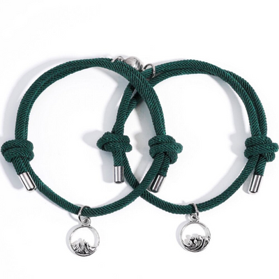 Magnetic Connection Mountain and Sea Bracelet