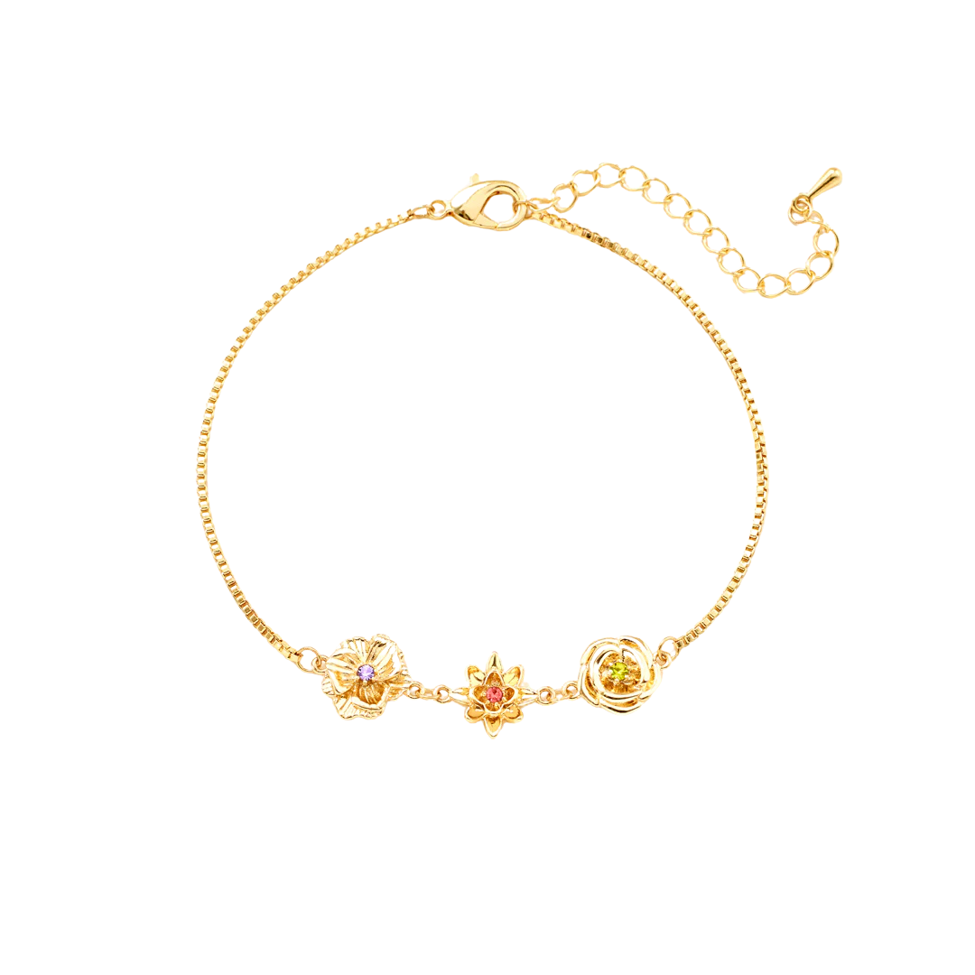 Classic Birth Flower Bracelet