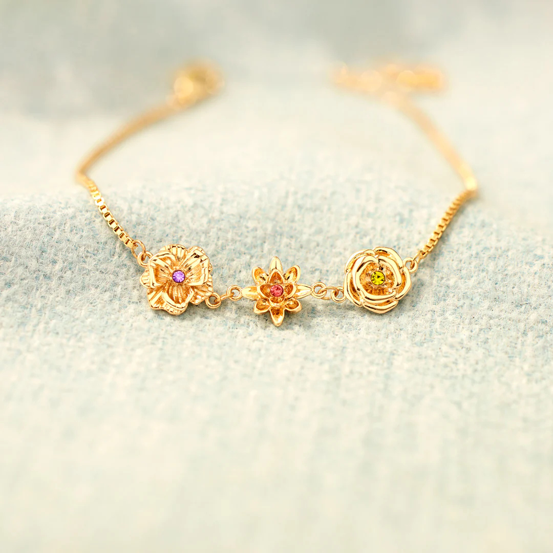 Classic Birth Flower Bracelet