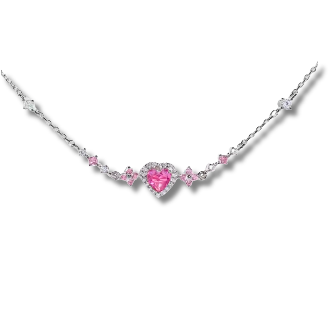 Charming roze crystal bracelet