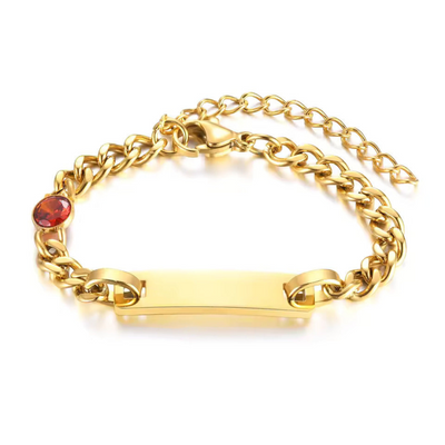 Personalized birthstone bracelet