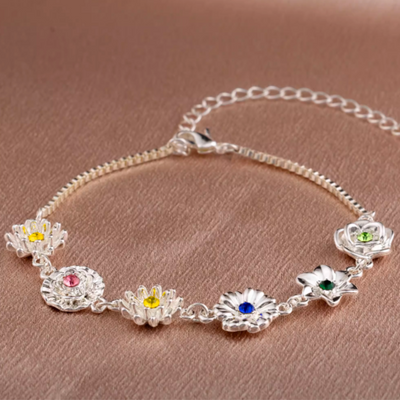 Classic Birth Flower Bracelet