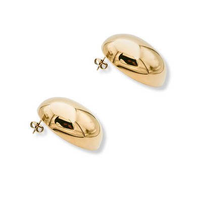 Ladies Luxury Twisted Gold Earrings
