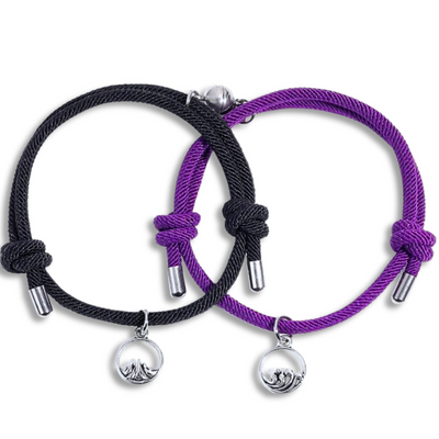 Magnetic Connection Mountain and Sea Bracelet