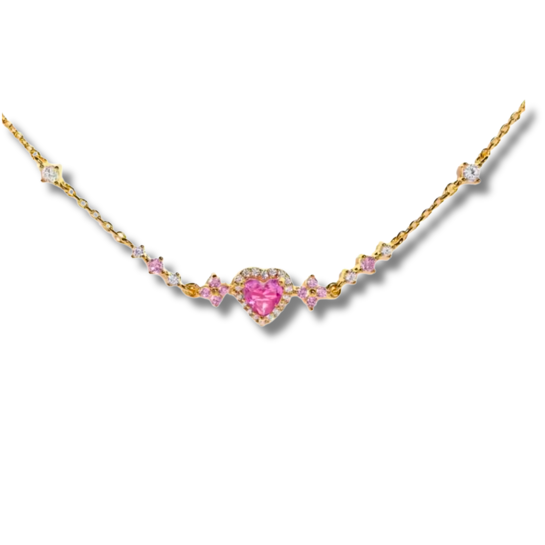 Charming roze crystal bracelet