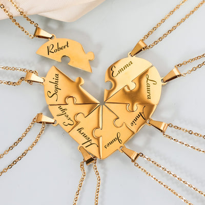 Puzzle Family Necklace