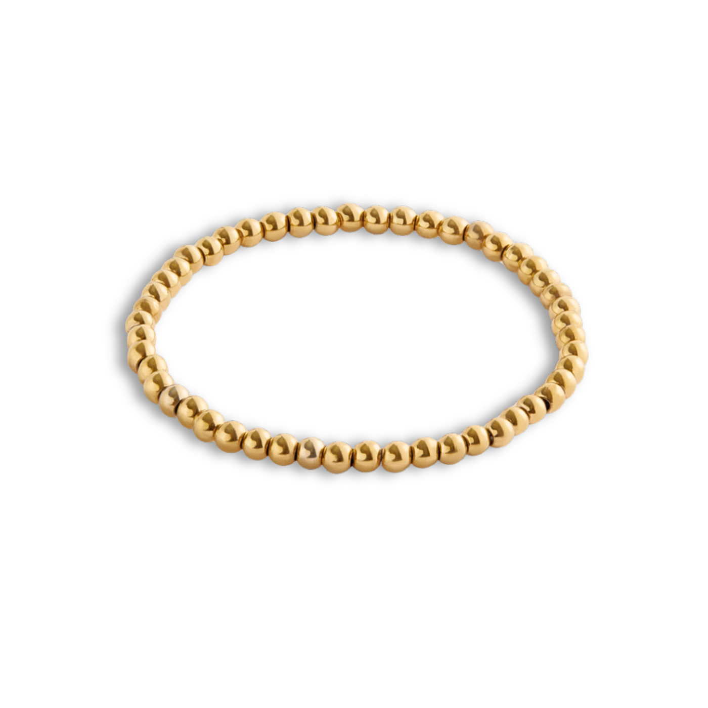 Gold Plated Elastic Beaded Bracelet Women