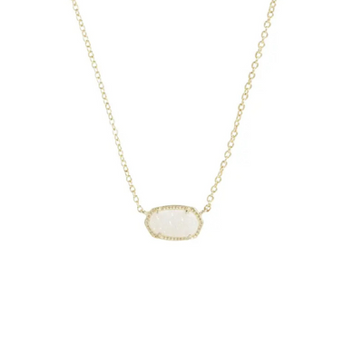 Gold-colored Zodiac Sign Birthstone Necklace Women