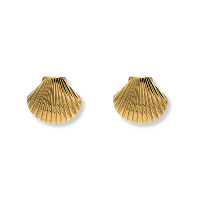 Luxury Gold Shell Earrings Ladies