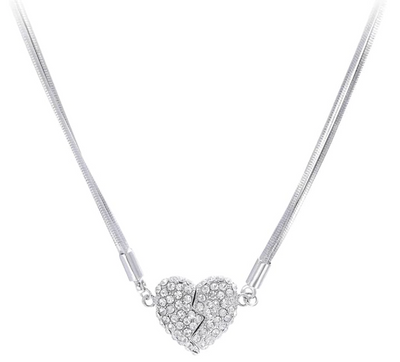 Broken Heart Magnetic Necklace Women