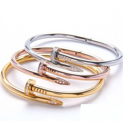 Luxe Pin Cuff - Diamond Bracelet